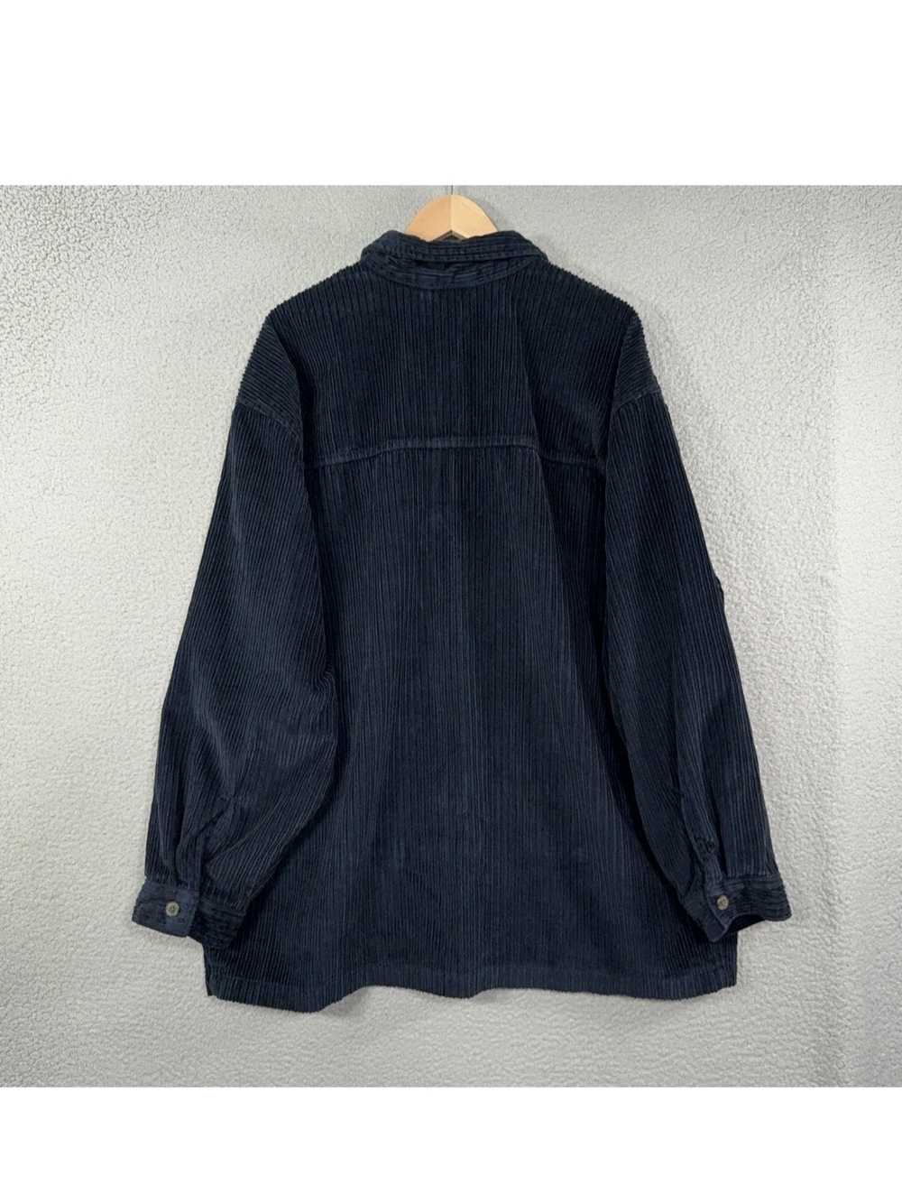 Rare Vtg Levi's Corduroy Navy Zip-up Jacket Oversized XL - Picture 2 of 10